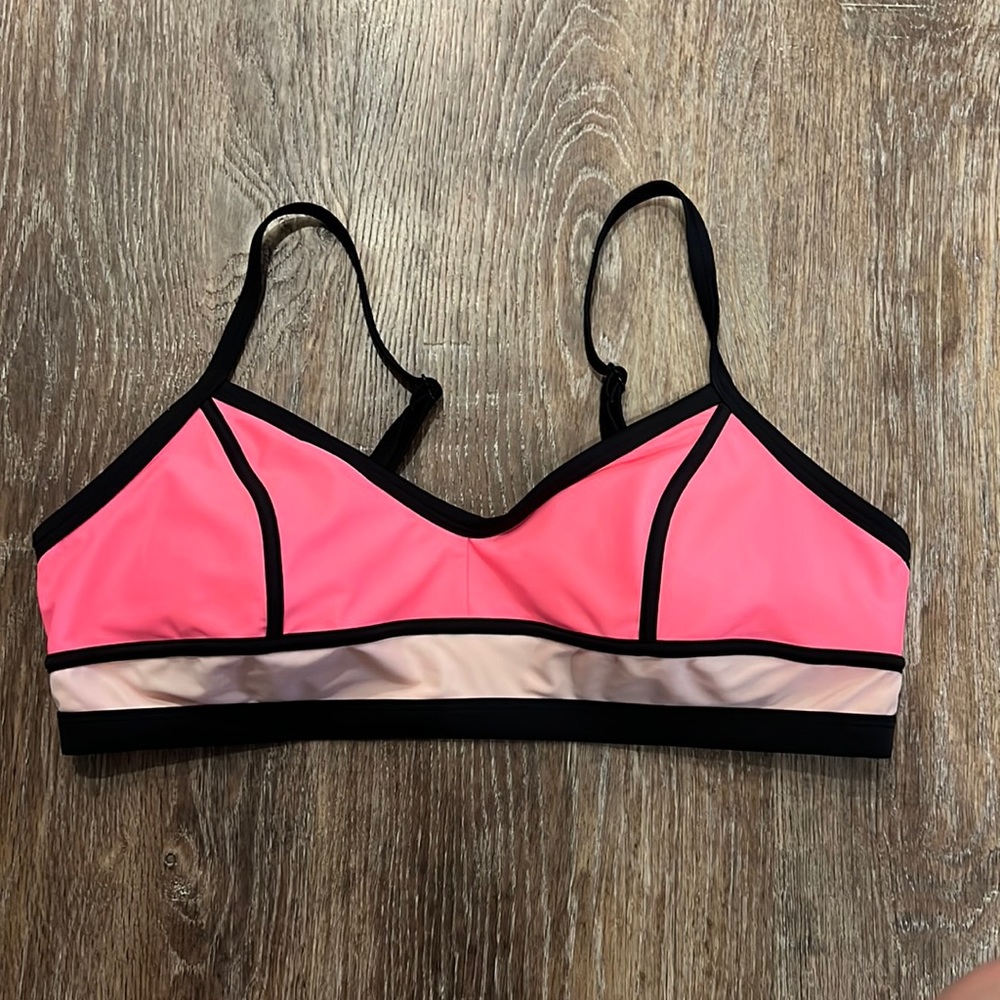 Xhilaration hot pink swim suit bikini top